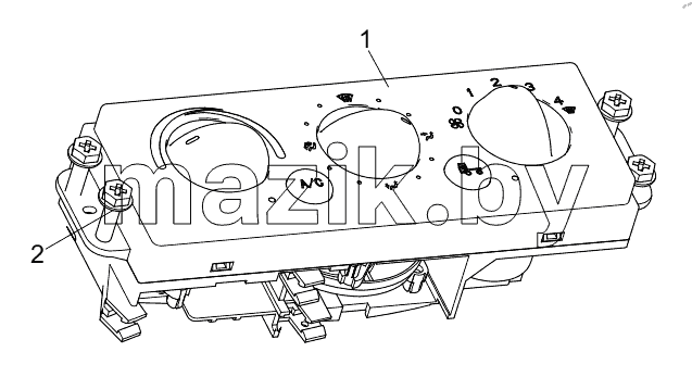  458102029 MANUAL AIR CONDITIONING CONTROLLER