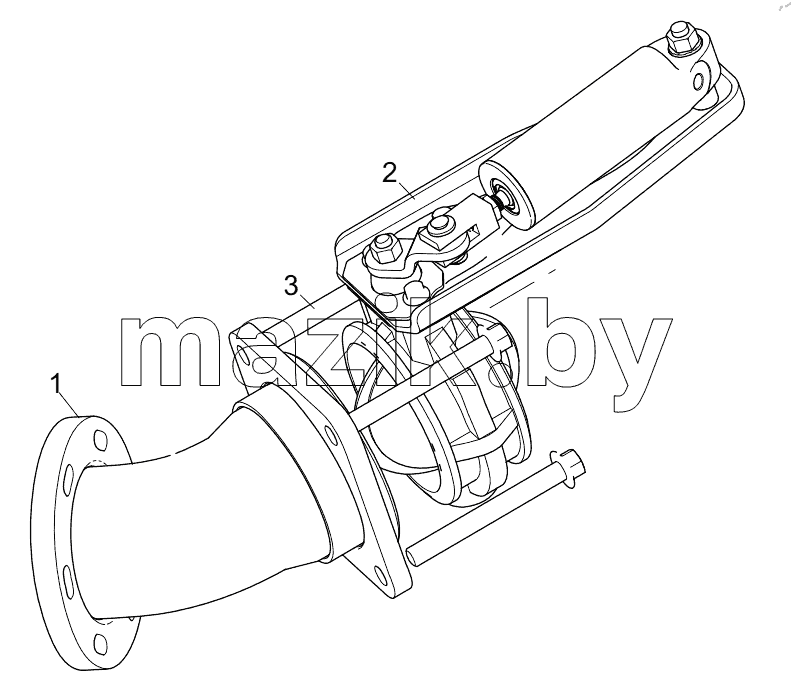  451203081 3ND EXHAUST PIPE