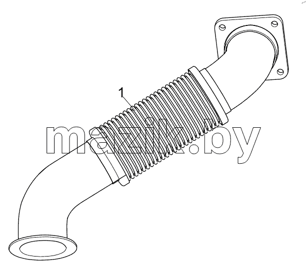  451206646 2ND EXHAUST PIPE