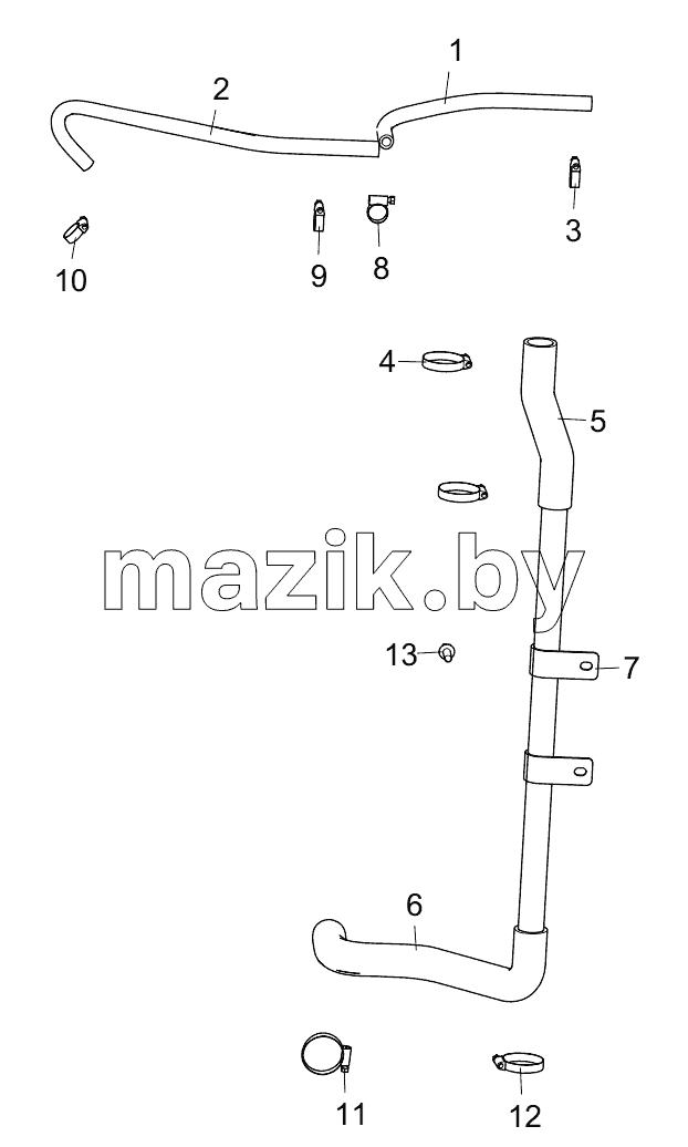  451308803 DEGASSING HOSE