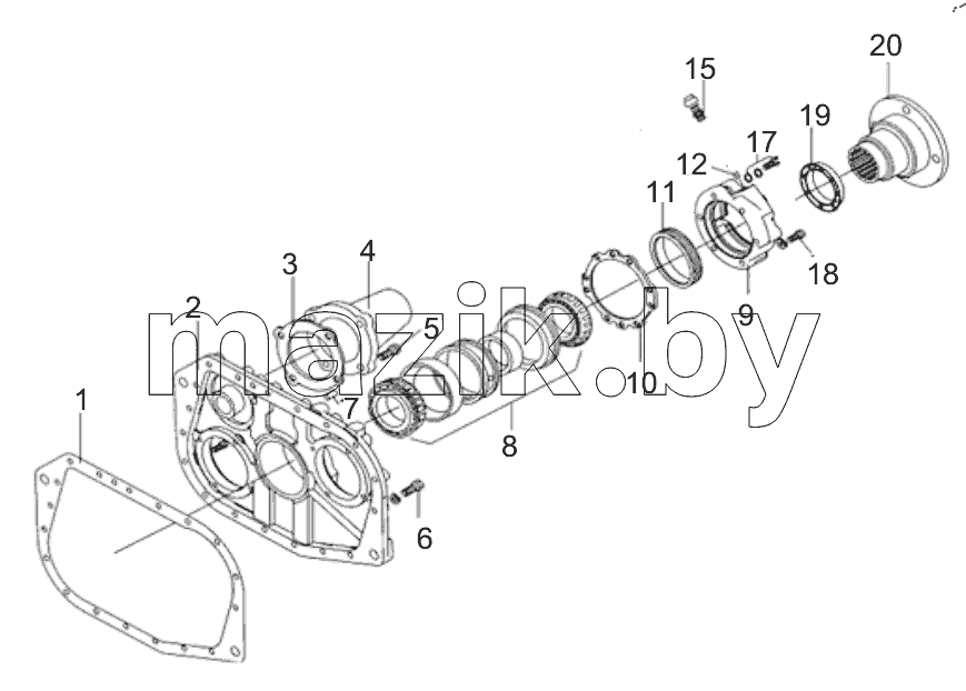  459320413 REAR COVER ASSEMBLY