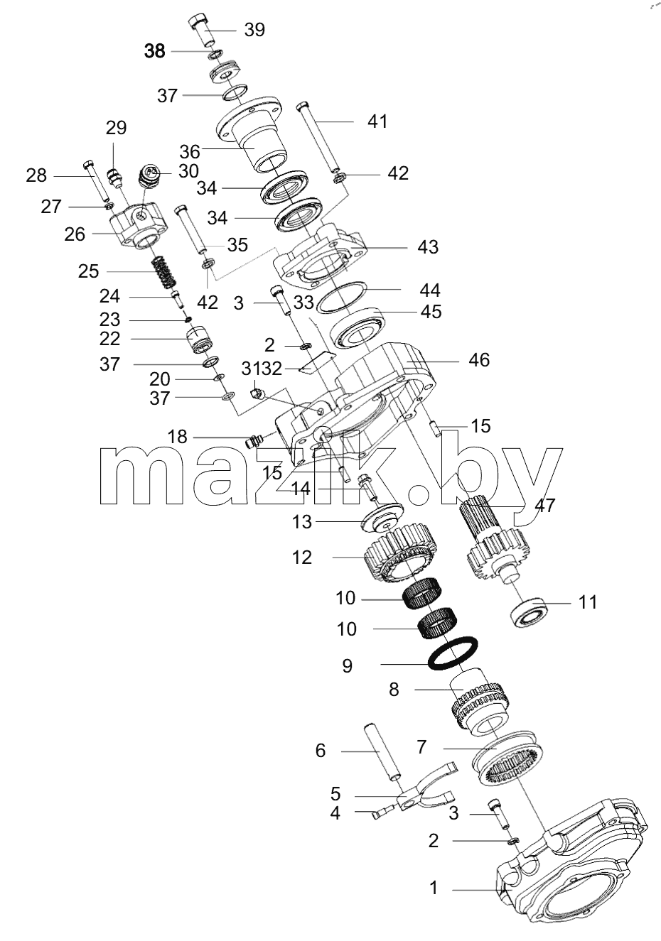  459316395 POWER TAKE OFF ASSEMBLY