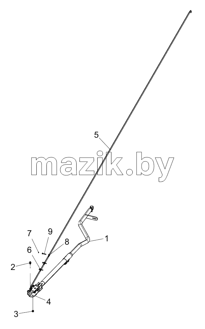  451705454 EXTENSION BAR WITH LOCKING MECHANISM ASSEMBLY