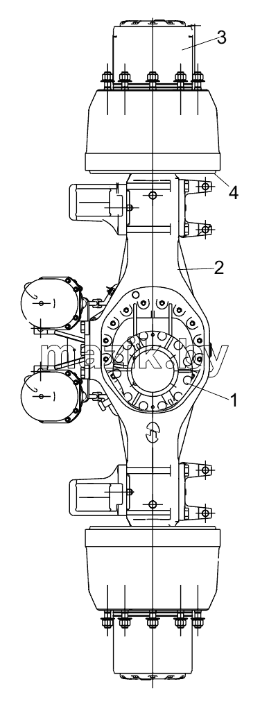  452400059 REAR AXLE ASSEMBLY
