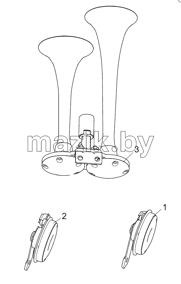  453710182 GAS ELECTRIC HORN