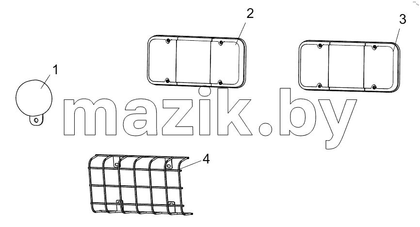  454101683 CHASSIS OF LAMPS AND LANTERNS
