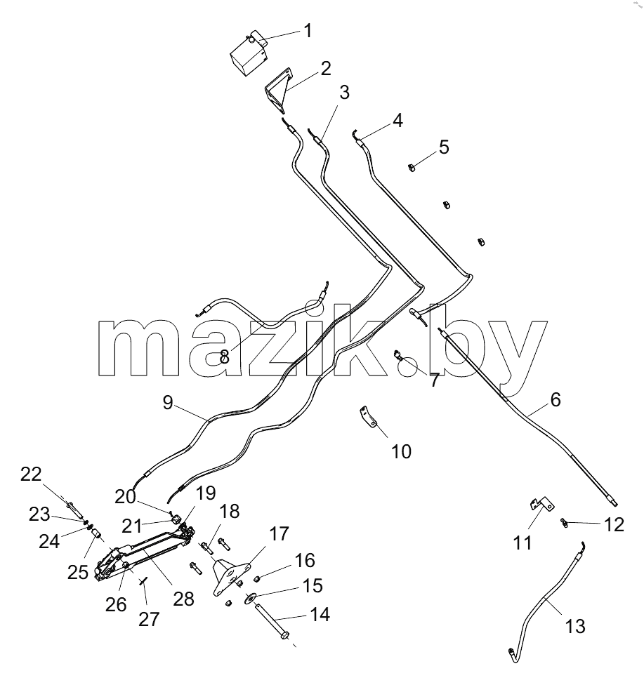  455014943 CAB TILTING MECHANISM ASSEMBLY