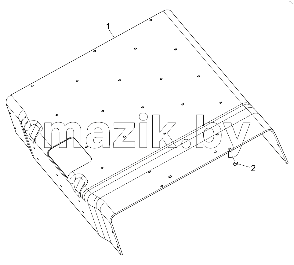  455103674 FLOOR INSULATION COTTON ASSEMBLY