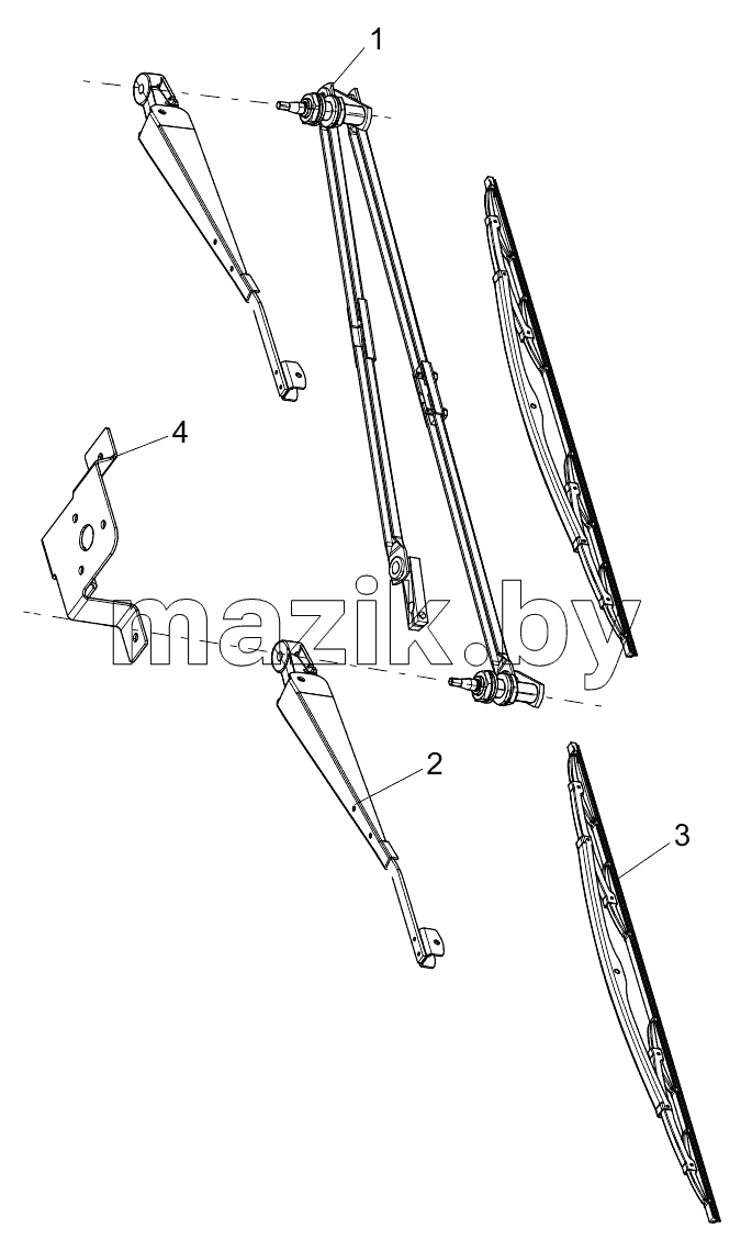  455200832 FRONT WIPER ASSEMBLY