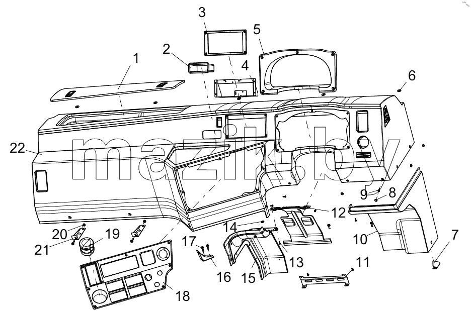  455309285 INSTRUMENT PANEL ASSEMBLY - MULTIMEDIA