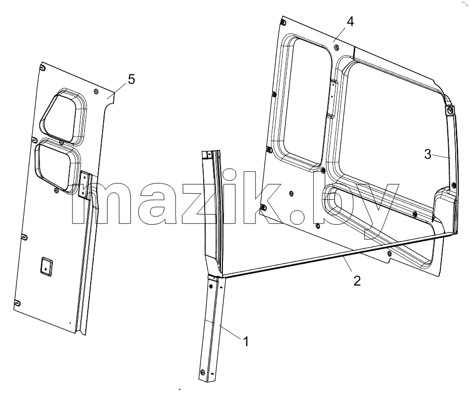  455401739 SIDE ENCLOSURE COVER ASSEMBLY