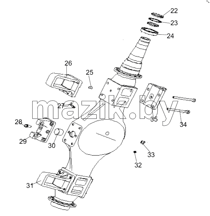  459304707 REAR AXLE HOUSING ASSEMBLY