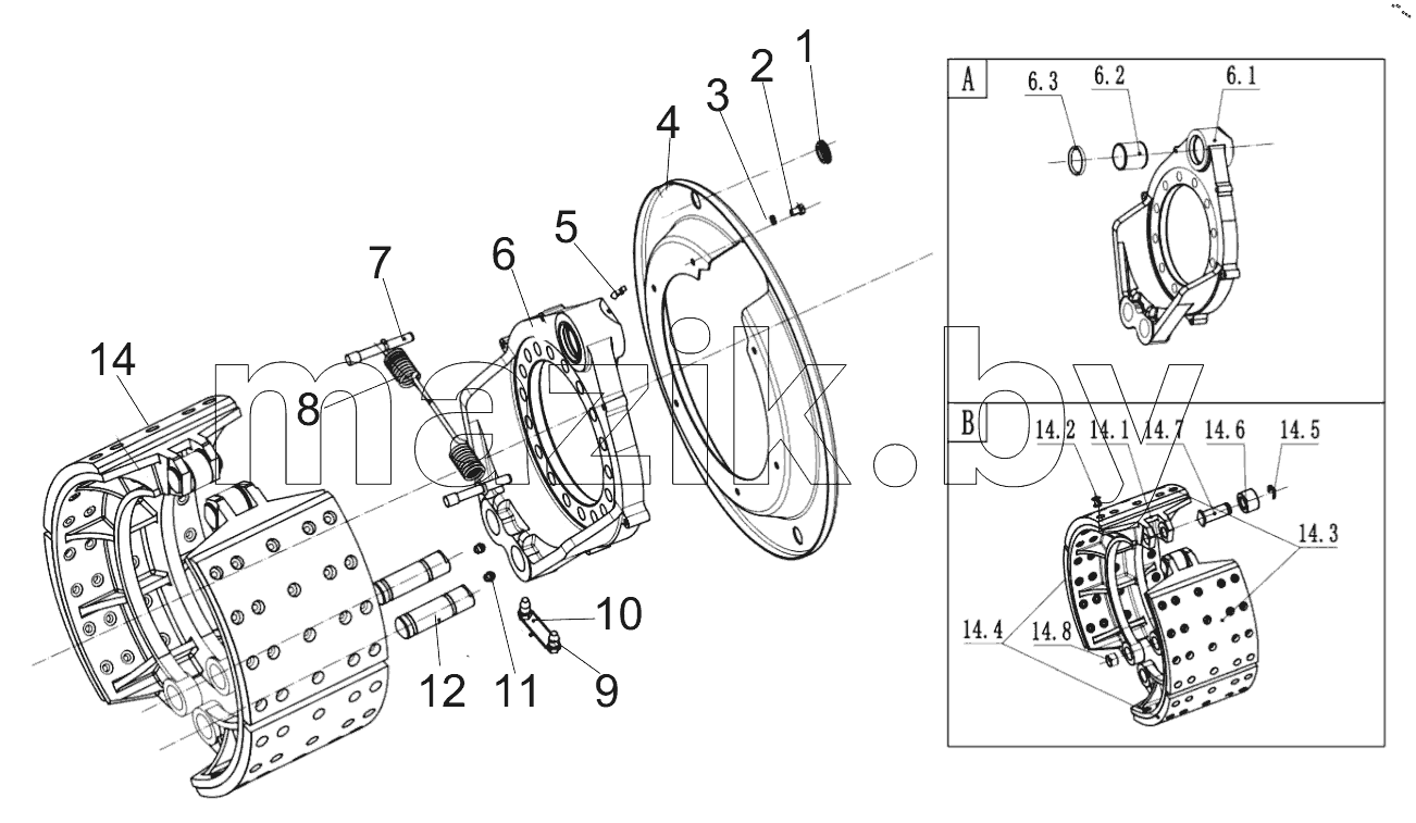  459304082 BRAKE ASSEMBLY