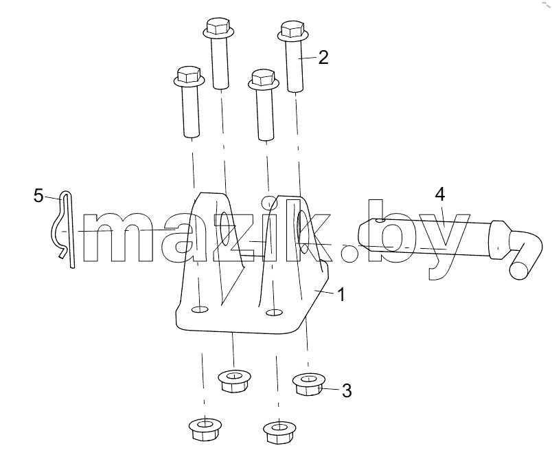  452821623 REAR HITCH PIN