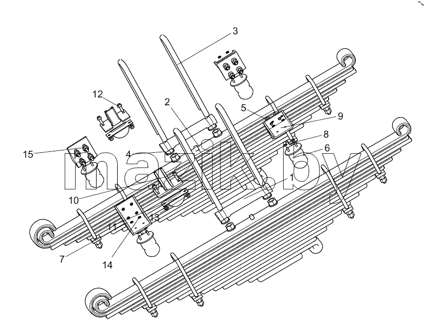  452906273 FRONT LEAF SPRING