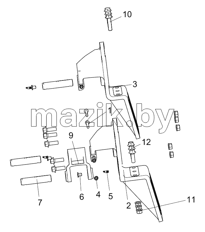  452906281 FRONT PLATE SPRING BRACKET
