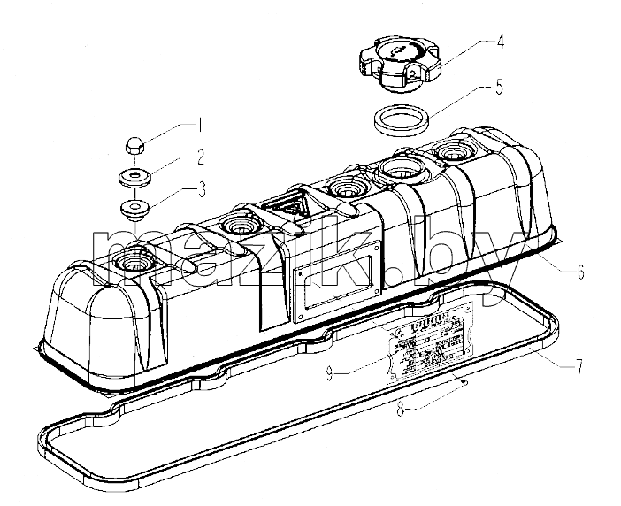 Cylinder head cover assembly
