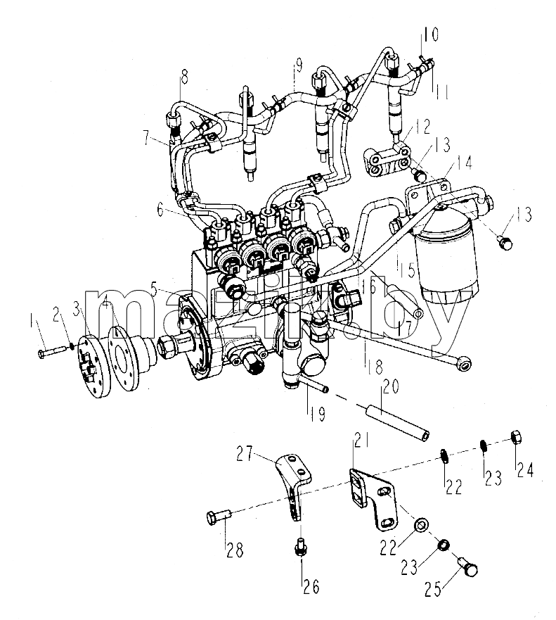  Fuel supply system assembly