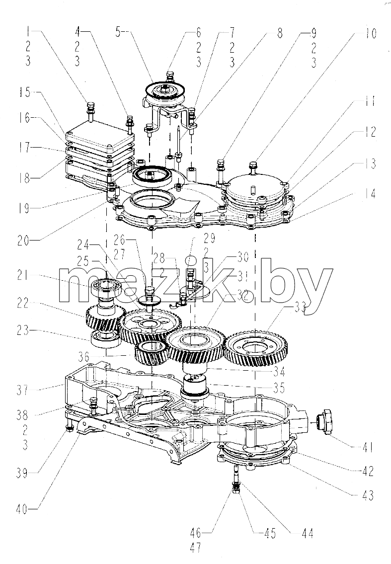  Timing gear train assembly