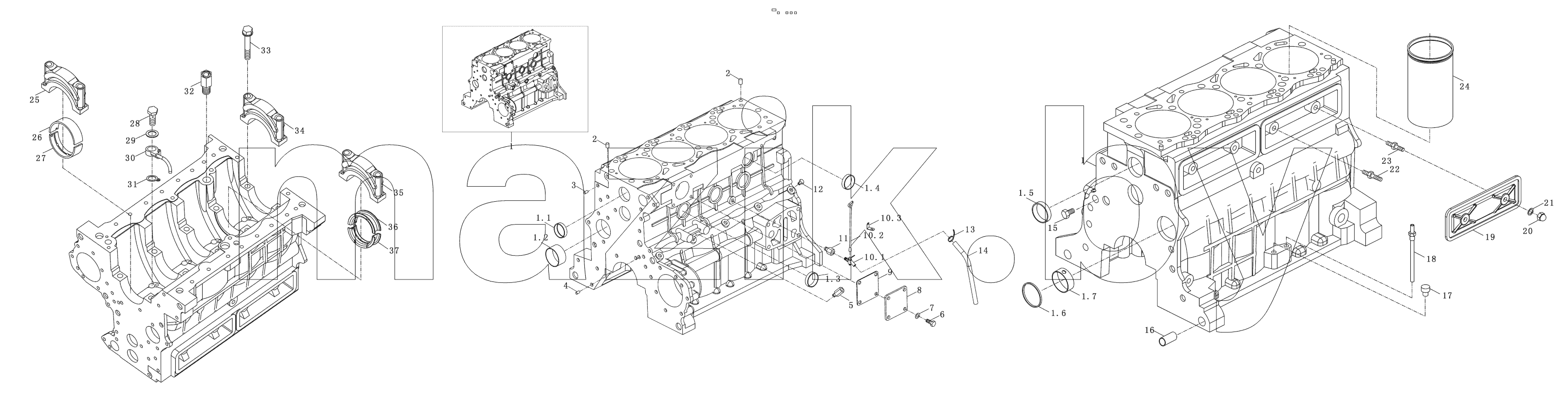  Cylinder Block Assy