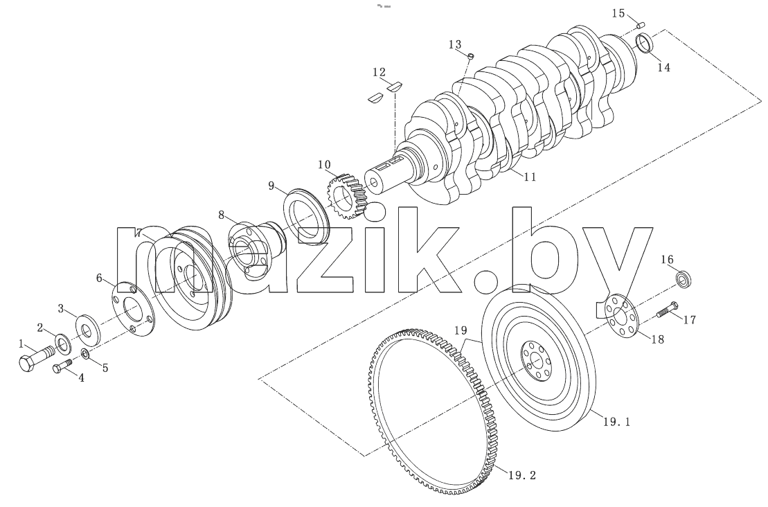  Crankshaft And Flywheel Assy