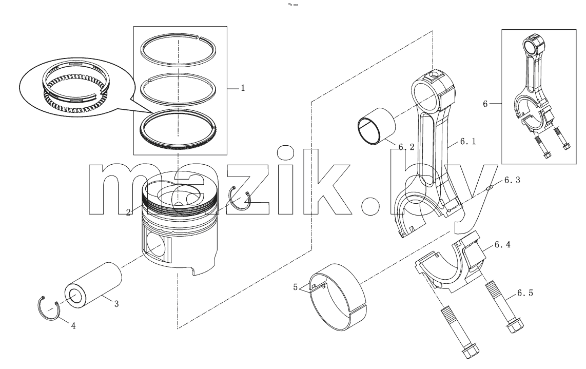  Piston and Conne Assy