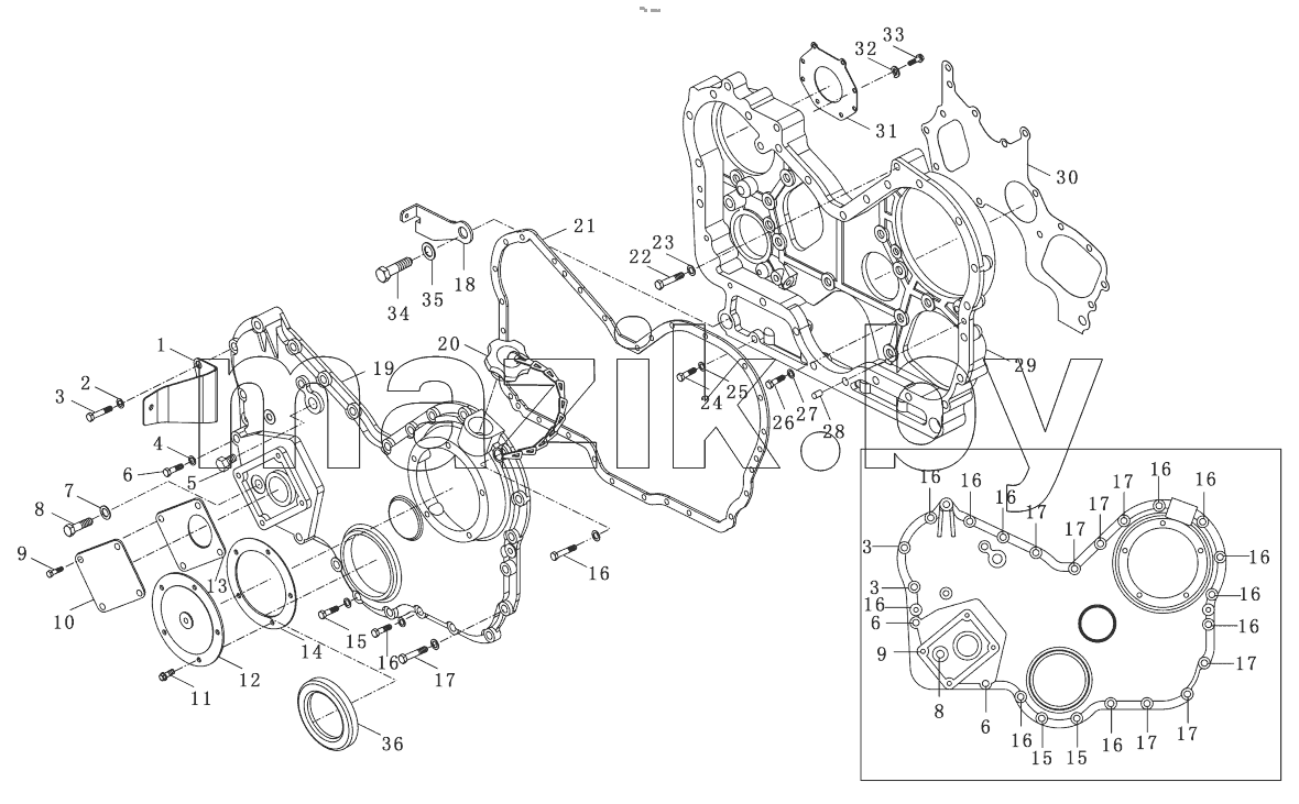  Timing Gear Chamber Assy