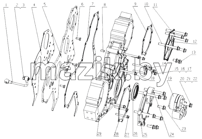 E2100-1002200 Части корпуса шестерни