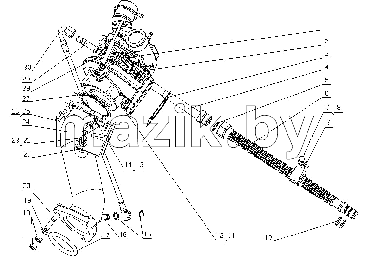 E12N2-1118000 Турбонагнетатель в сборе