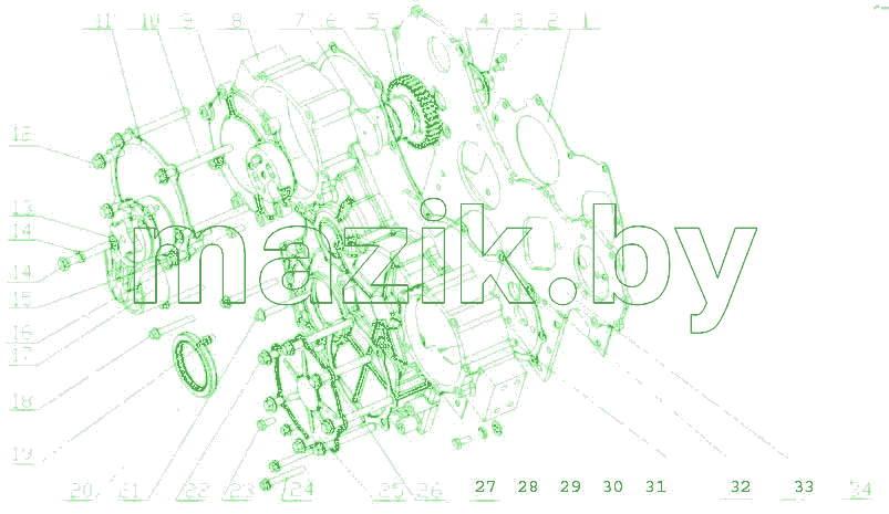 E2100-1002200 Части корпуса шестерни