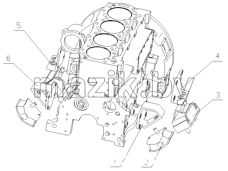 G0219-1001000 Установка двигателя в сборе