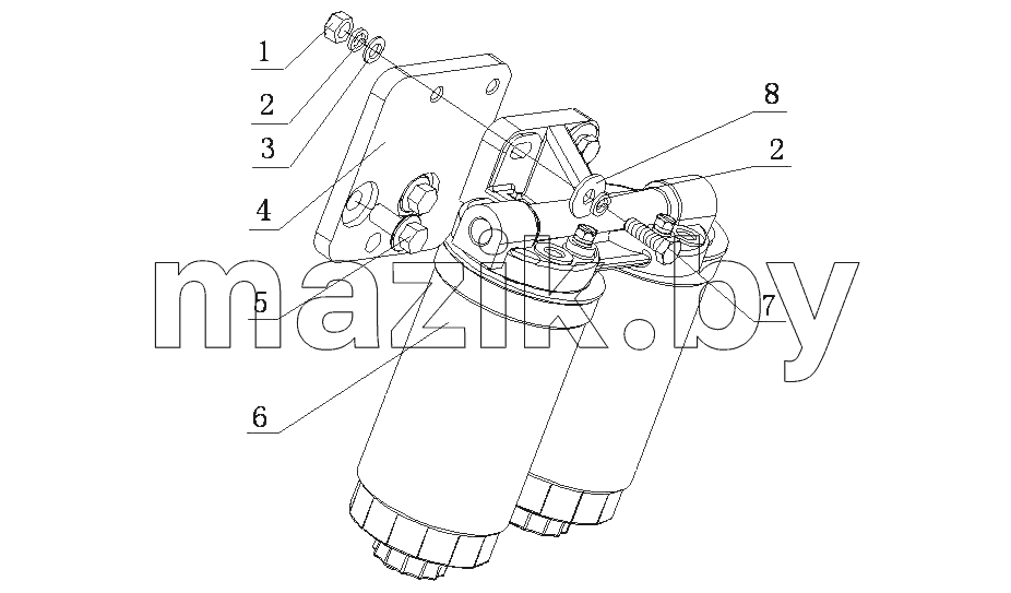 G0803-1105000 Топливный фильтр в сборе