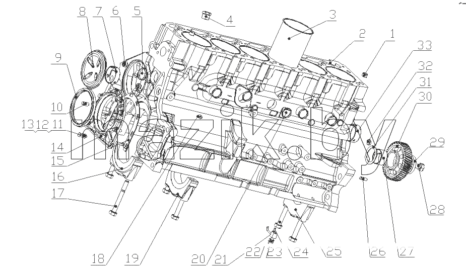 G5800-1002010/11 Часть блока цилиндров