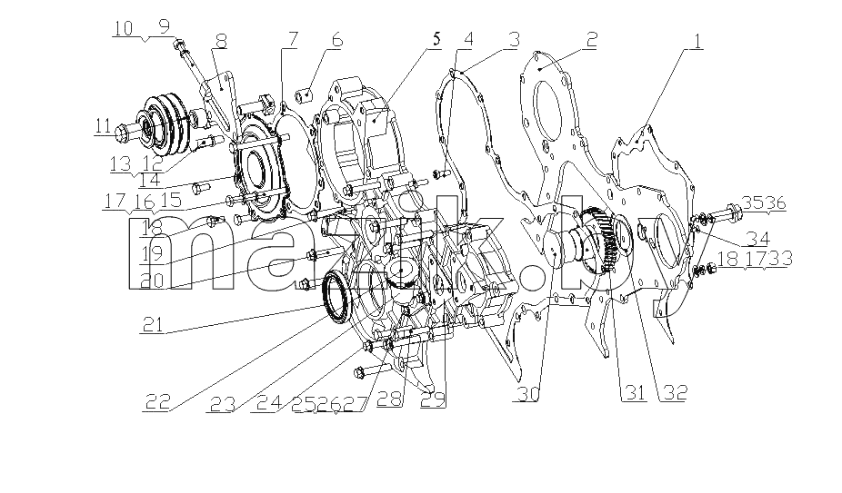 G4700-1002030 Части корпуса шестерни