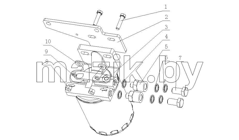J4700-1105000 Топливный фильтр в сборе