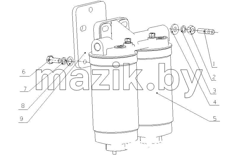 J42QA-1105000 Топливный фильтр в сборе