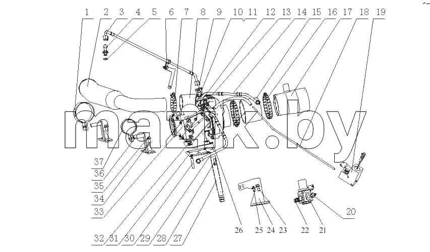 M2AD1-1118000/10 Турбонагнетатель в сборе