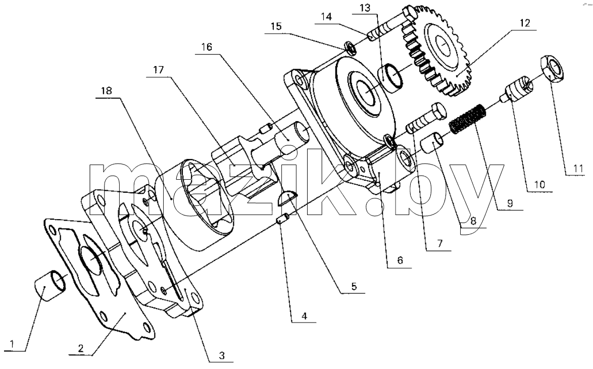 B30-1011000 Oil pump assembly