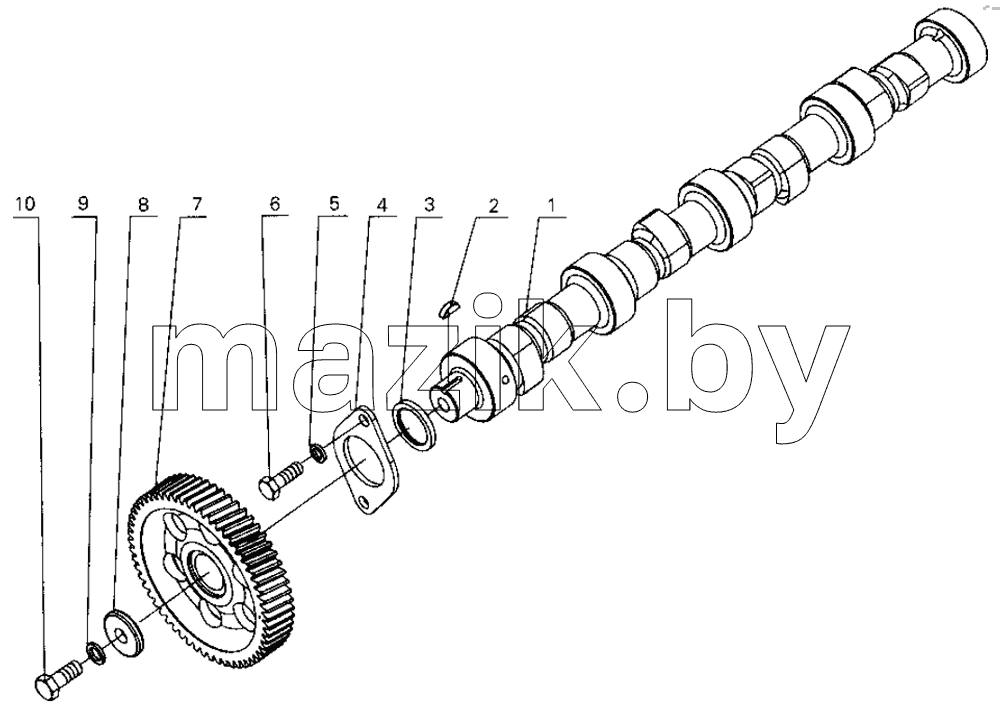 B30-1006000 Camshaft assembly