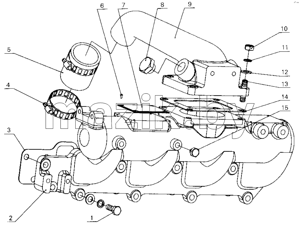 B30-1008000 Intake manifold parts