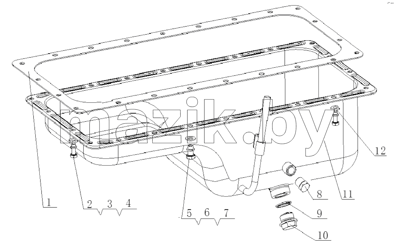  B9900-1009000/04 Oil Sump Assembly