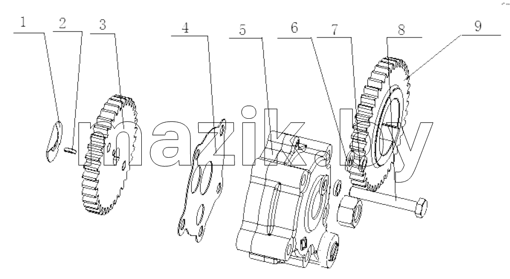  B8800-1011000/07 Oil Pump Subassembly