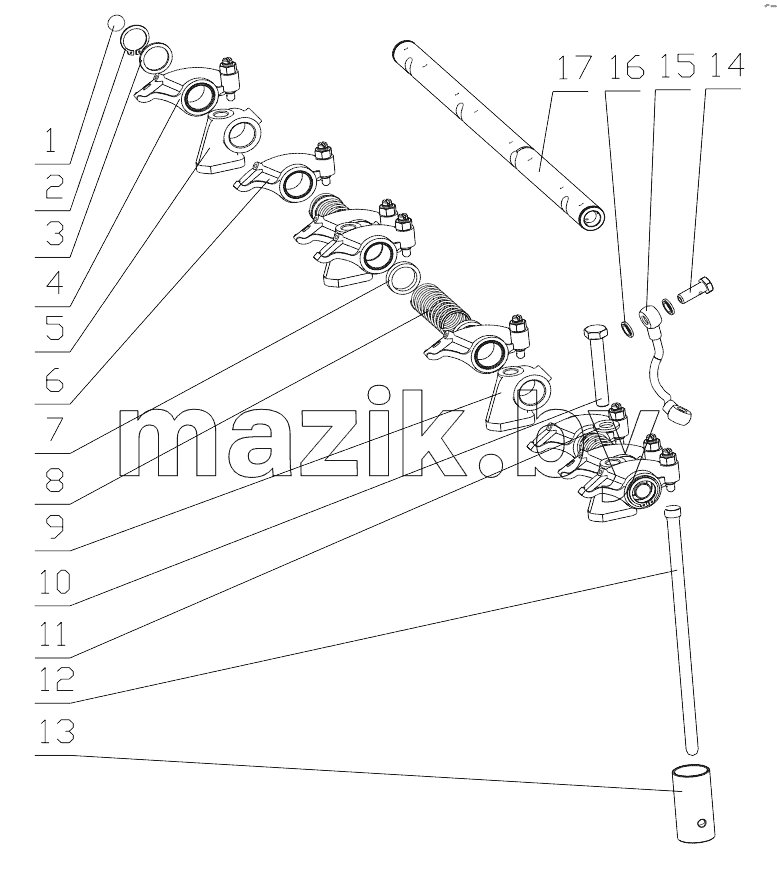  B8800-1007000/04 Valve Train Mechanism Assembly