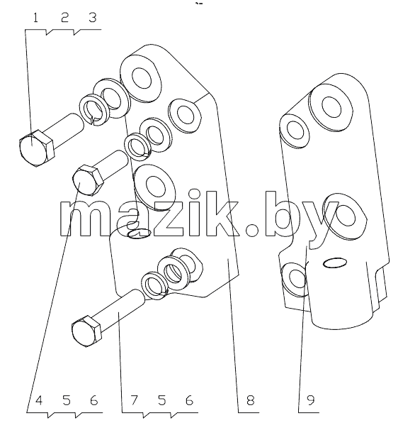  B8800-1001000/01 Engine Suspension Assembly