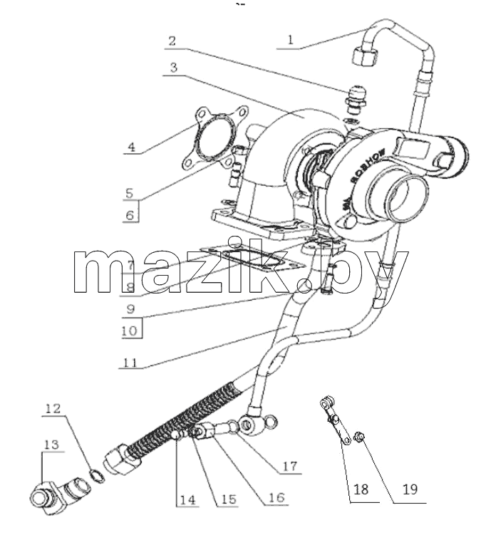  21B9210-1118000/05 Turbocharger Assembly
