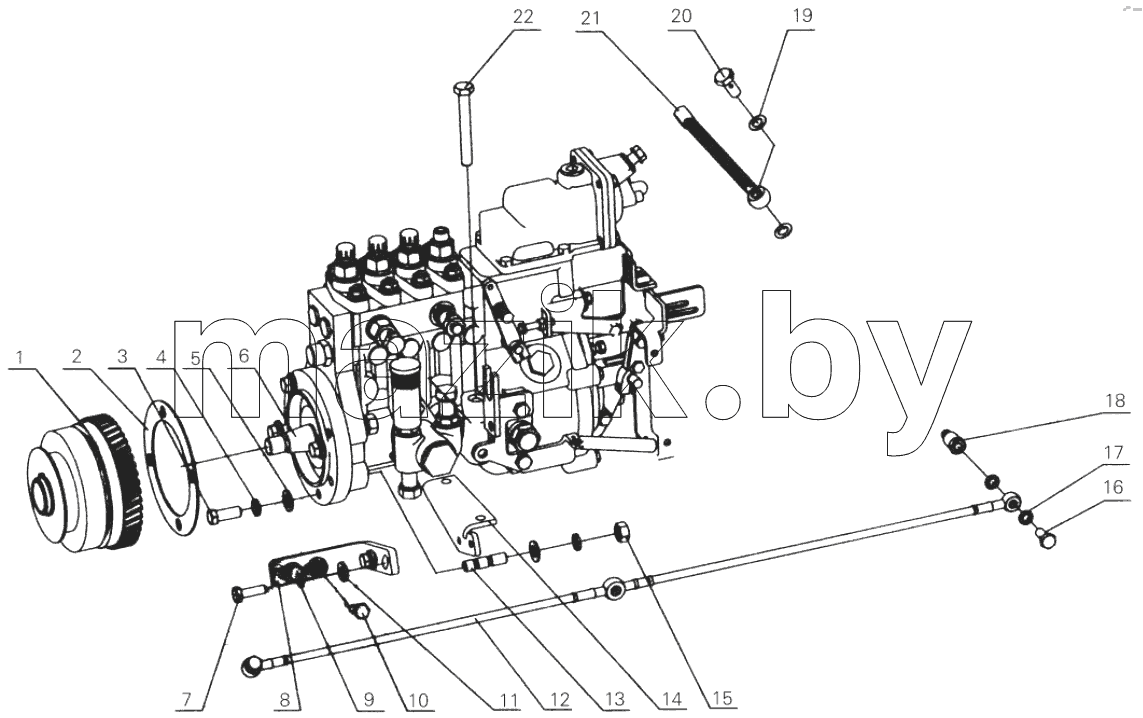 D0800-1111000 Fuel injection pump assembly
