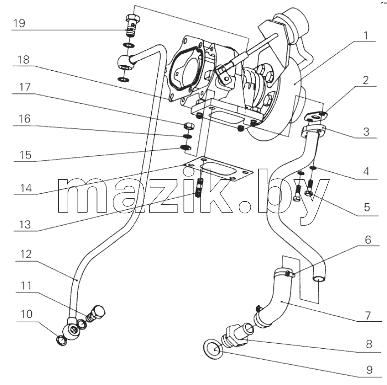 D0200-1118000 Turbocharger assembly