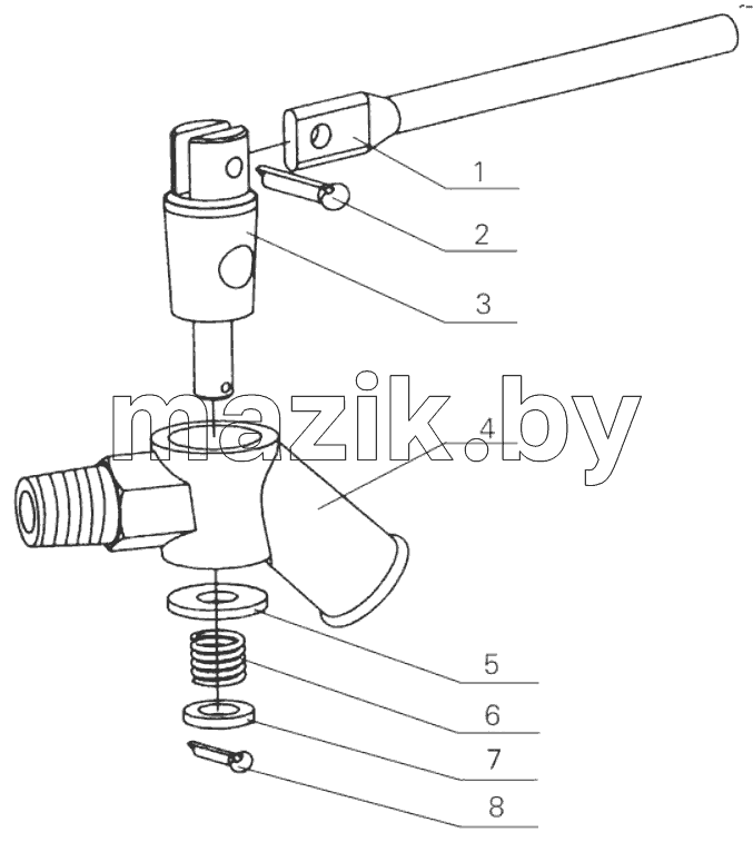 631-1305000 Water drain cock assembly