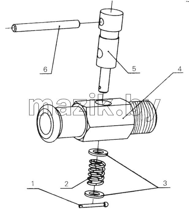 6105Q-1305100 Water inlet cock assembly for heater