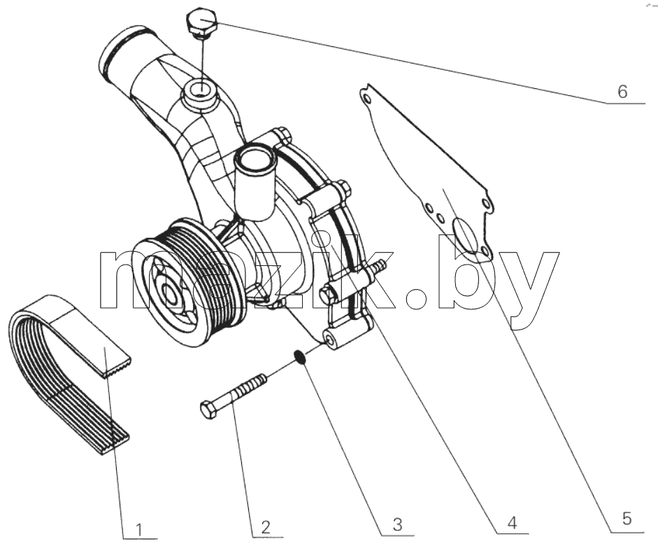 D30-1307000 Water pump assembly